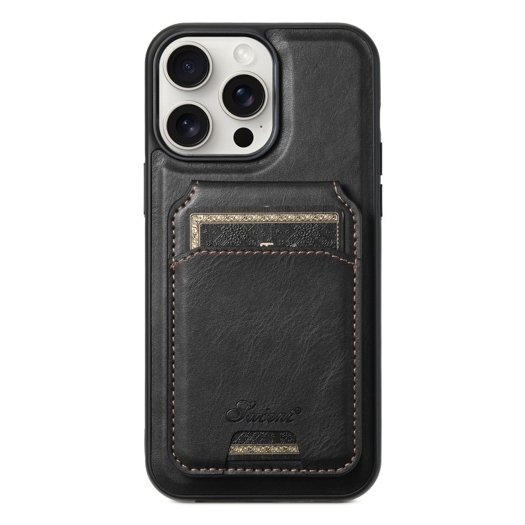 Suteni H15 MagSafe Oil Eax Leather Detachable Wallet Back Phone Case, For iPhone 15 Pro… Suteni H15 MagSafe Oil Eax Leather Detachable Wallet Back Phone Case, For iPhone 15 Pro…