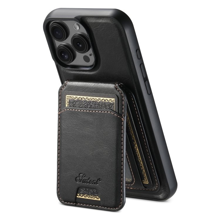 Suteni H15 MagSafe Oil Eax Leather Detachable Wallet Back Phone Case, For iPhone 16 Pro… Suteni H15 MagSafe Oil Eax Leather Detachable Wallet Back Phone Case, For iPhone 16 Pro…