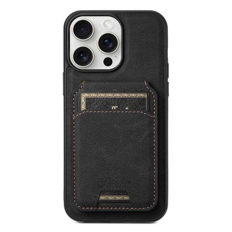 Suteni H16 Litchi Texture Leather Detachable Wallet Back Phone Case, For iPhone 15 Pro… Suteni H16 Litchi Texture Leather Detachable Wallet Back Phone Case, For iPhone 15 Pro…