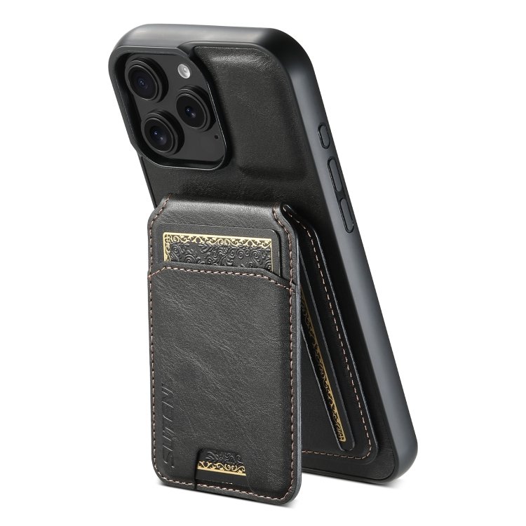 Suteni H02 Leather Wallet Stand Back Phone Case, For iPhone 16 Pro, For iPhone 16 Plus… Suteni H02 Leather Wallet Stand Back Phone Case, For iPhone 16 Pro, For iPhone 16 Plus…