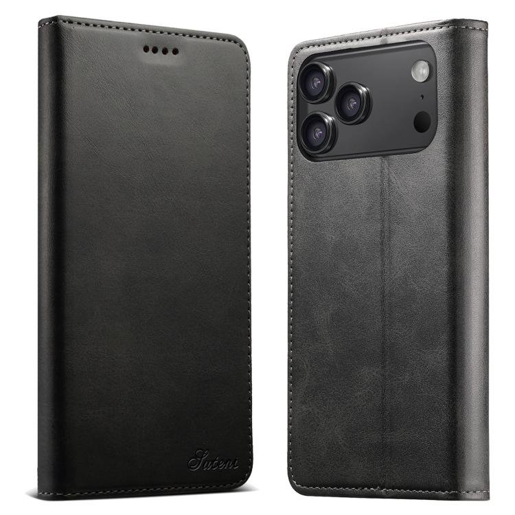 Suteni Calf Texture Horizontal Flip Leather Phone Case, For iPhone 17 Pro Max, For iPhone 17 Pro… Suteni Calf Texture Horizontal Flip Leather Phone Case, For iPhone 17 Pro Max, For iPhone 17 Pro…