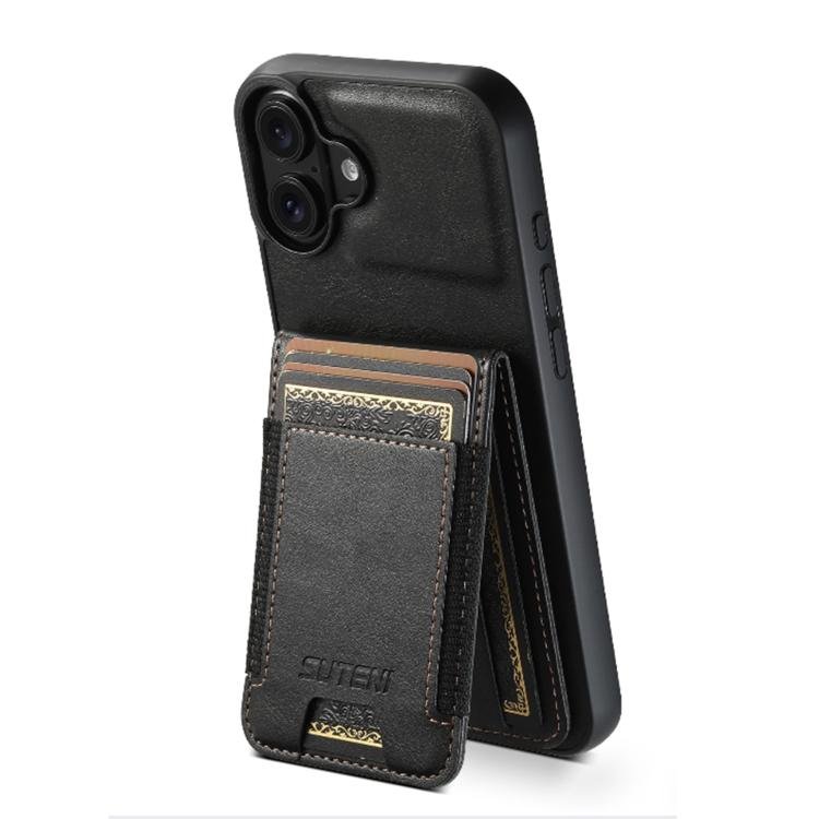 Suteni H03 Oil Wax Leather Wallet Stand Back Phone Case, For iPhone 18, For iPhone 18 Pro… Suteni H03 Oil Wax Leather Wallet Stand Back Phone Case, For iPhone 18, For iPhone 18 Pro…