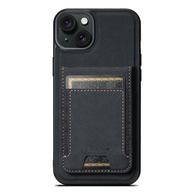 Suteni H17 Litchi Texture Leather MagSafe Detachable Wallet Phone Case, For iPhone 14 Plus… Suteni H17 Litchi Texture Leather MagSafe Detachable Wallet Phone Case, For iPhone 14 Plus…