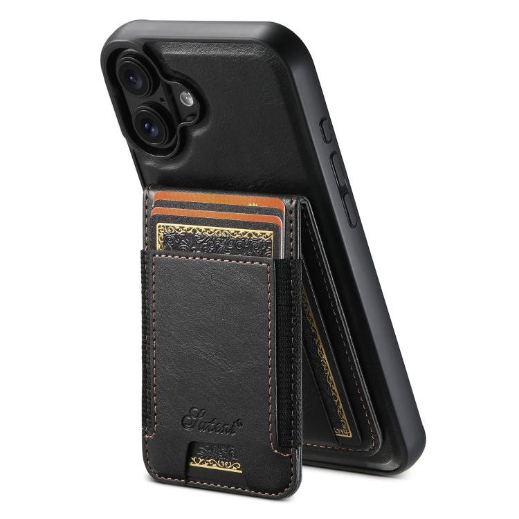Suteni H17 Oil Eax Leather MagSafe Detachable Wallet Phone Case, For iPhone 18, For iPhone 18 Pro Suteni H17 Oil Eax Leather MagSafe Detachable Wallet Phone Case, For iPhone 18, For iPhone 18 Pro