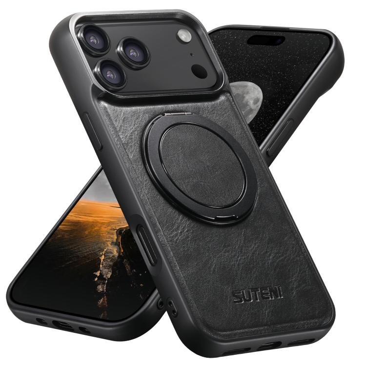Suteni G3 Oil Wax 360 Rotation Holder MagSafe Back Phone Case, For iPhone 17 Pro, For iPhone 17… Suteni G3 Oil Wax 360 Rotation Holder MagSafe Back Phone Case, For iPhone 17 Pro, For iPhone 17…