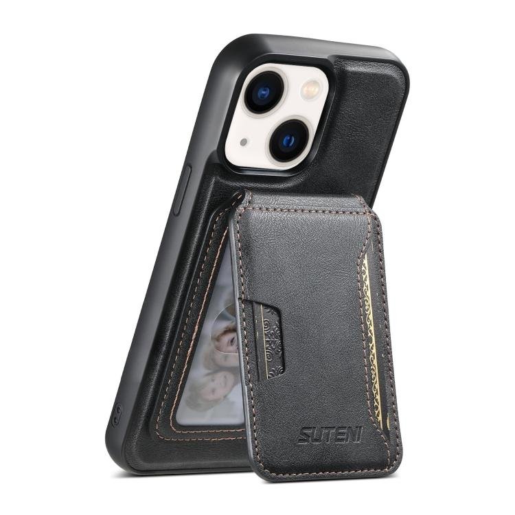 Suteni M3 Card Bag MagSafe Cowhide Texture Leather Phone Case, For iPhone 14, For iPhone 14 Pro… Suteni M3 Card Bag MagSafe Cowhide Texture Leather Phone Case, For iPhone 14, For iPhone 14 Pro…
