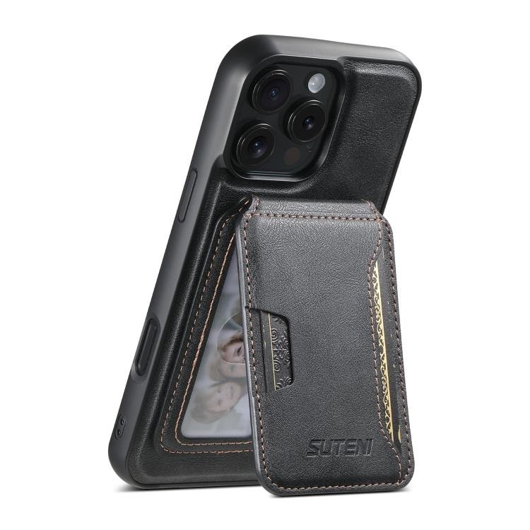 Suteni M3 Card Bag MagSafe Cowhide Texture Leather Phone Case, For iPhone 13 Pro, For iPhone 13… Suteni M3 Card Bag MagSafe Cowhide Texture Leather Phone Case, For iPhone 13 Pro, For iPhone 13…