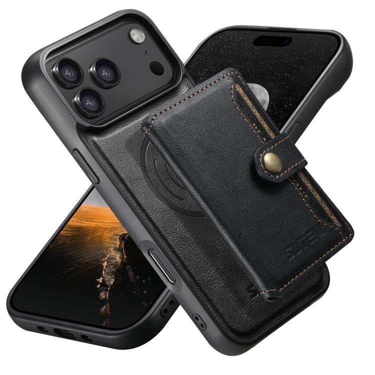 Suteni M4 Magnetic Card Bag MagSafe Leather Phone Case, For iPhone 17 Pro, For iPhone 17… Suteni M4 Magnetic Card Bag MagSafe Leather Phone Case, For iPhone 17 Pro, For iPhone 17…