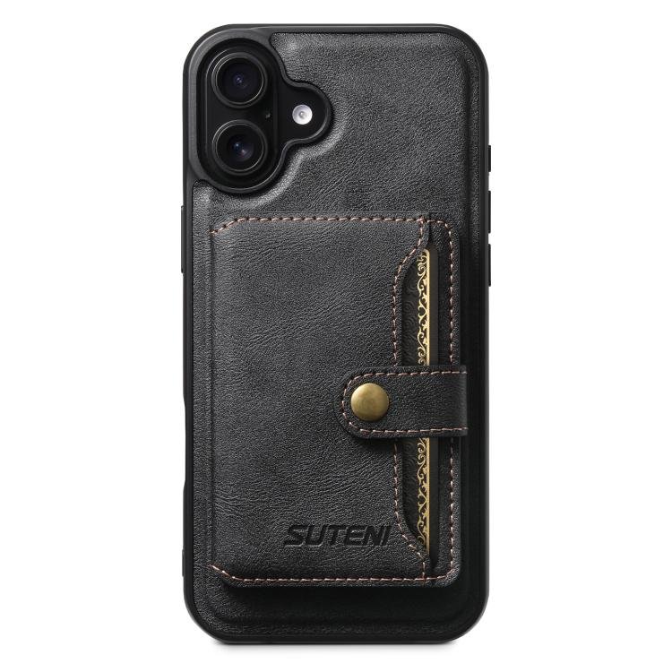 Suteni M4 Magnetic Card Bag MagSafe Leather Phone Case, For iPhone 18, For iPhone 18 Pro… Suteni M4 Magnetic Card Bag MagSafe Leather Phone Case, For iPhone 18, For iPhone 18 Pro…