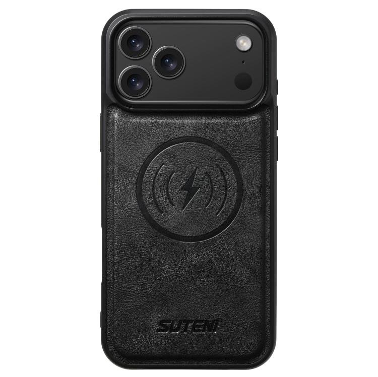 Suteni G5 Cowhide Leather MagSafe Magnetic Phone Case, For iPhone 17 Pro, For iPhone 17… Suteni G5 Cowhide Leather MagSafe Magnetic Phone Case, For iPhone 17 Pro, For iPhone 17…