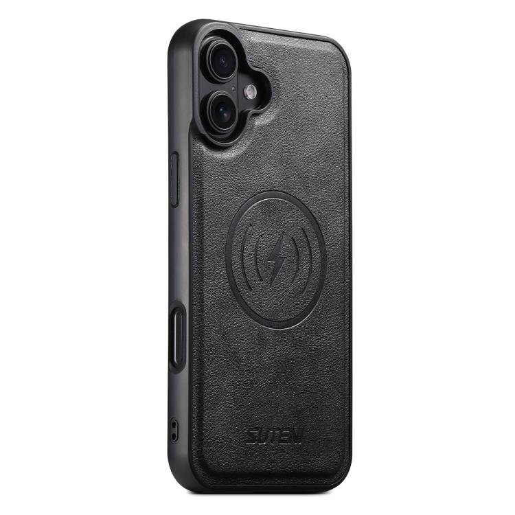 Suteni G5 Cowhide Leather MagSafe Magnetic Phone Case, For iPhone 18, For iPhone 18 Pro… Suteni G5 Cowhide Leather MagSafe Magnetic Phone Case, For iPhone 18, For iPhone 18 Pro…