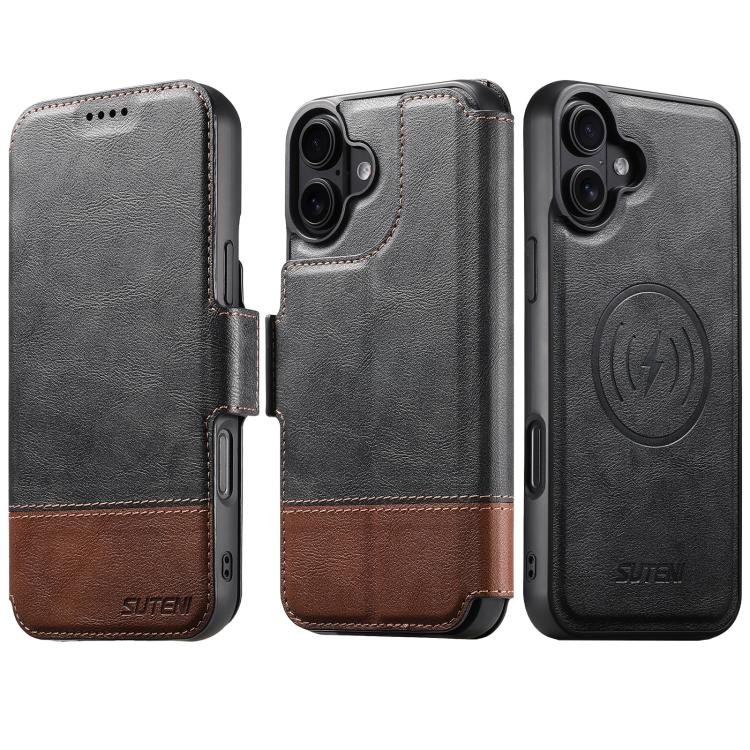 Suteni Q06 2-in-1 Multi-function Detachable Wallet MagSafe Phone Case, For iPhone 18… Suteni Q06 2-in-1 Multi-function Detachable Wallet MagSafe Phone Case, For iPhone 18…