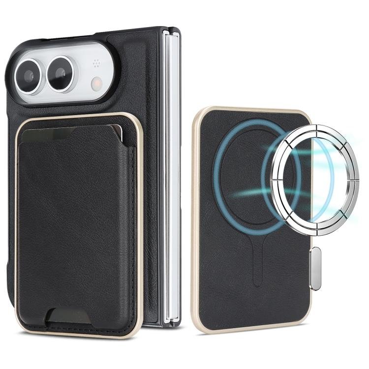Kalebol Slim MagSafe Ring Magnetic Card Bag Leather Phone Case, For iPhone Du… Kalebol Slim MagSafe Ring Magnetic Card Bag Leather Phone Case, For iPhone Du…
