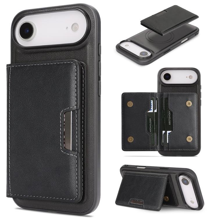 Kalebol Strong MagSafe Magnetic Two-Fold Card Bag Leather Phone Case… Kalebol Strong MagSafe Magnetic Two-Fold Card Bag Leather Phone Case…