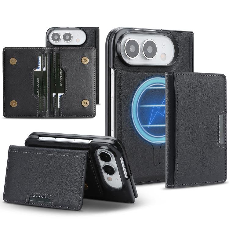 Kalebol Strong MagSafe Magnetic Two-Fold Card Bag Leather Phone Case… Kalebol Strong MagSafe Magnetic Two-Fold Card Bag Leather Phone Case…