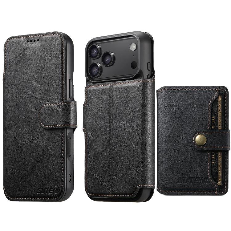 Suteni Q05S1 3-in-1 Detachable Wallet MagSafe Leather Phone Case, For iPhone 17 Pro, For iPhone 1… Suteni Q05S1 3-in-1 Detachable Wallet MagSafe Leather Phone Case, For iPhone 17 Pro, For iPhone 1…
