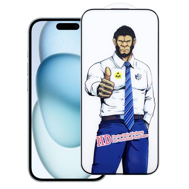 Gorilla Screen-Printed High-Aluminium Explosion-Proof HD Tempered Glass Film, For iPhone 15 Plus… Gorilla Screen-Printed High-Aluminium Explosion-Proof HD Tempered Glass Film, For iPhone 15 Plus…