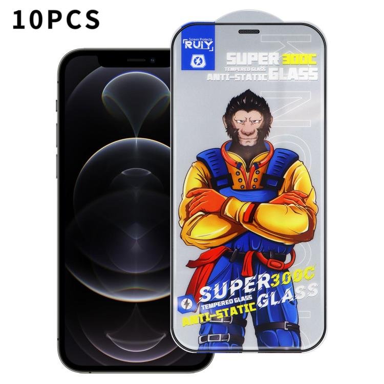 10pcs Armor 300C Ultra-Curved Anti-Static Anti-Dust Silk-Screened HD Tempered…