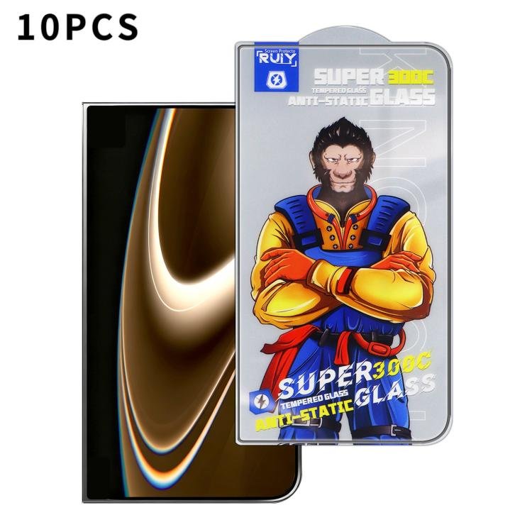 10pcs Armor 300C Ultra-Curved Anti-Static Anti-Dust Silk-Screened HD Tempered…