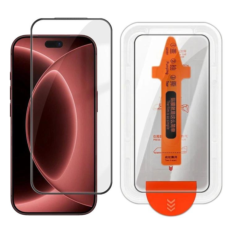 Easy Install Box Dust-Free Screen-Printed HD Tempered Glass Film, For iPhone 18 Pro… Easy Install Box Dust-Free Screen-Printed HD Tempered Glass Film, For iPhone 18 Pro…