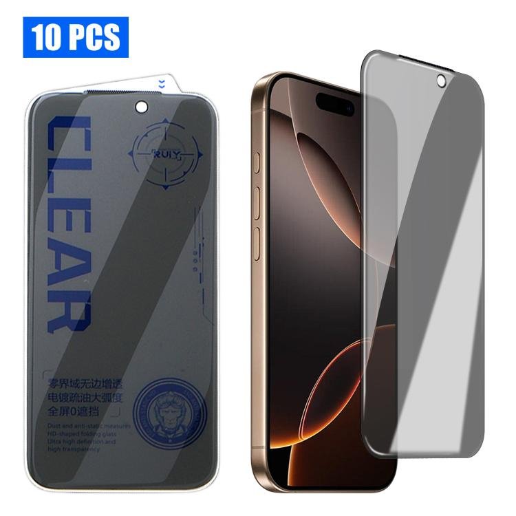10pcs 3D Curved Zero Edge Borderless Privacy Tempered Glass Film…