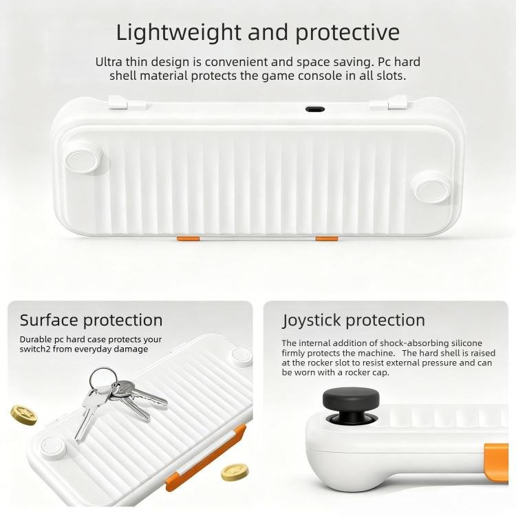 Game Console Anti-slip Textured Hard-Shell Protective Case, For Nintendo Switch 2
