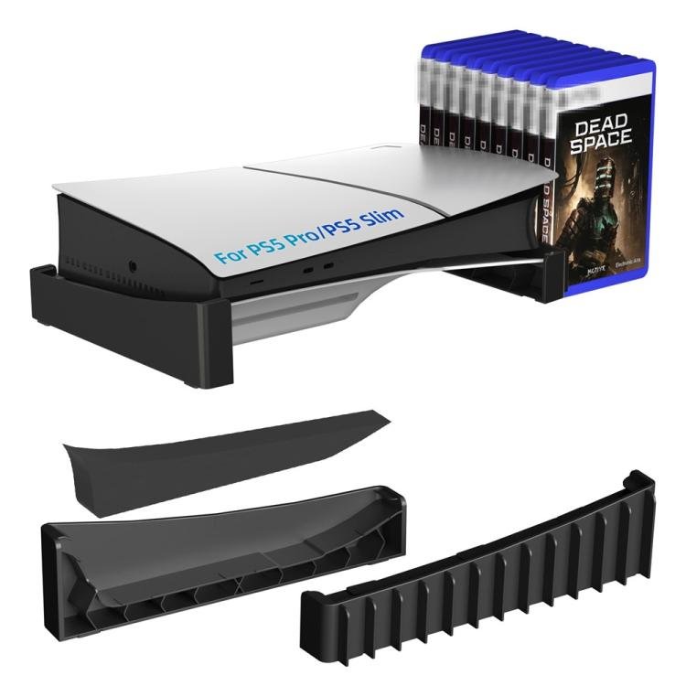 For PS5 Pro / PS5 Slim Digital Disc Edition 12 Game Discs Storage Cooling Base Holder