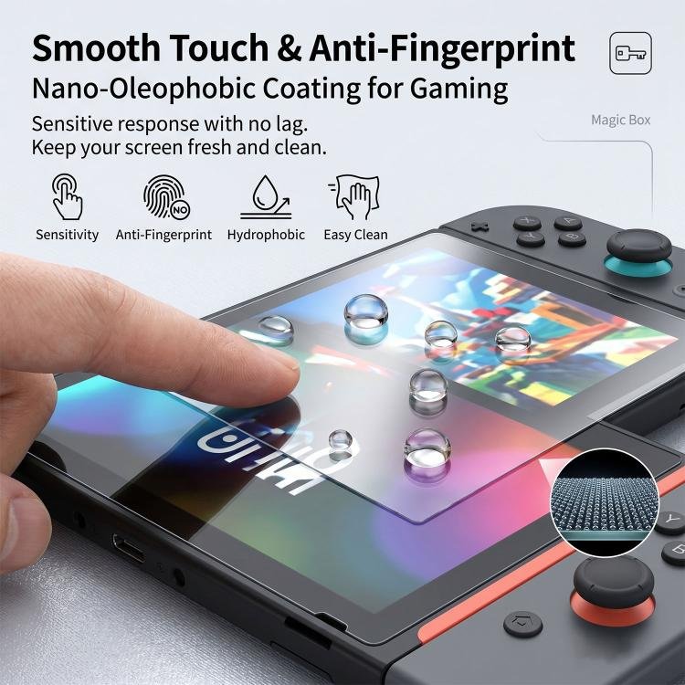 Book Box Dust-Free Chamber Purple Light Dust-Free Instant Game Console Tempered Glass Film...