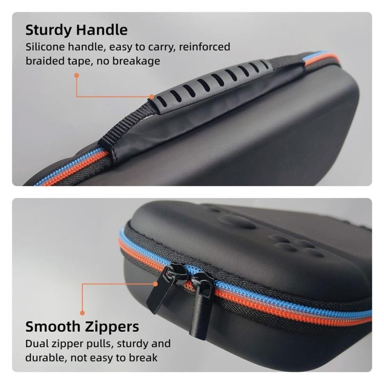 For Nintendo Switch 2 PU Portable Travel Bag Multi-function Storage Pouch with Game Card Slots