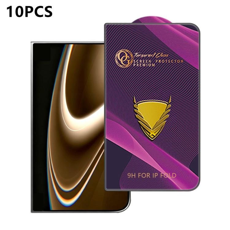 10pcs OG Purple Large-Arc Anti-Static High-Alumina Screen-Printed HD Tempered Glass Film…