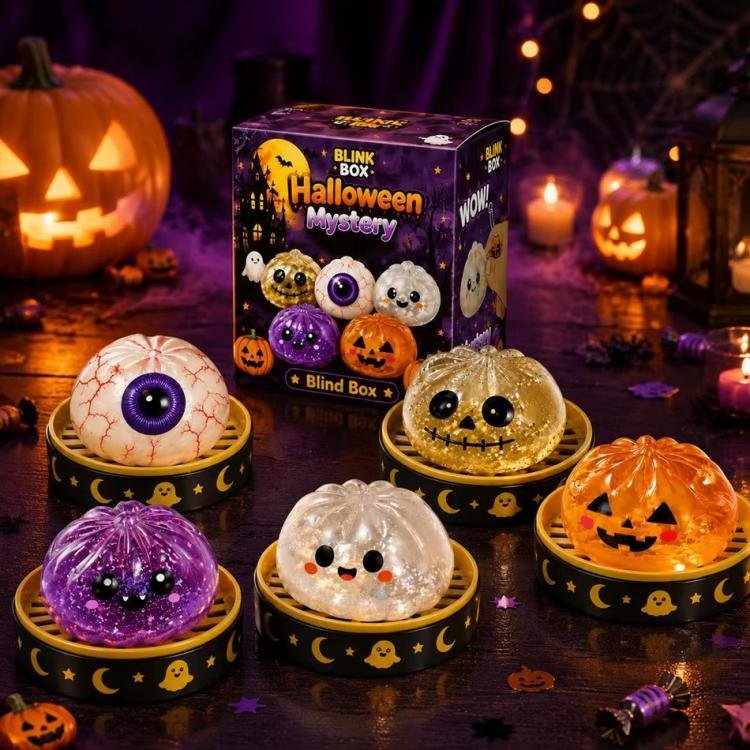 Halloween Ghost Dumpling Squishy 8.5cm Slow Rising Stress Relief Toy for Kids Adults Halloween Ghost Dumpling Squishy 8.5cm Slow Rising Stress Relief Toy for Kids Adults