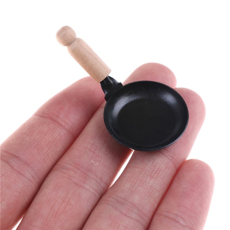 3 PCS Doll House Miniature Kitchen Frying Pan Cooking Tools Children Pretend Play Toys 3 PCS Doll House Miniature Kitchen Frying Pan Cooking Tools Children Pretend Play Toys