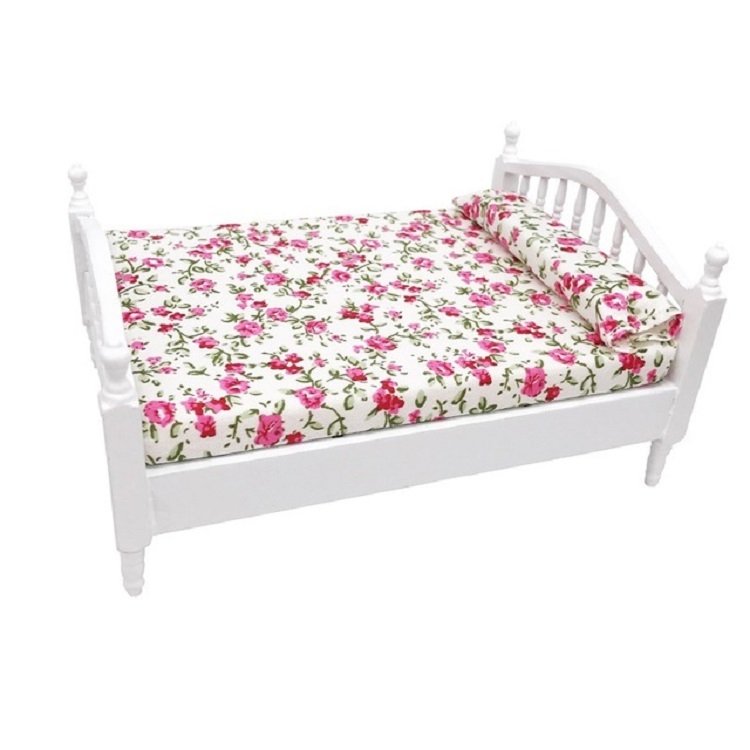 1:12 Doll House Bedroom Furniture Mini Bed 1:12 Doll House Bedroom Furniture Mini Bed