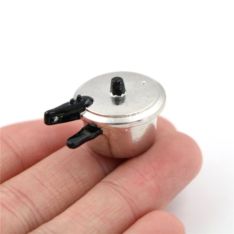 Doll House Mini Kitchen Pressure Cooker Cooking Tools Children Educational Toys Doll House Mini Kitchen Pressure Cooker Cooking Tools Children Educational Toys