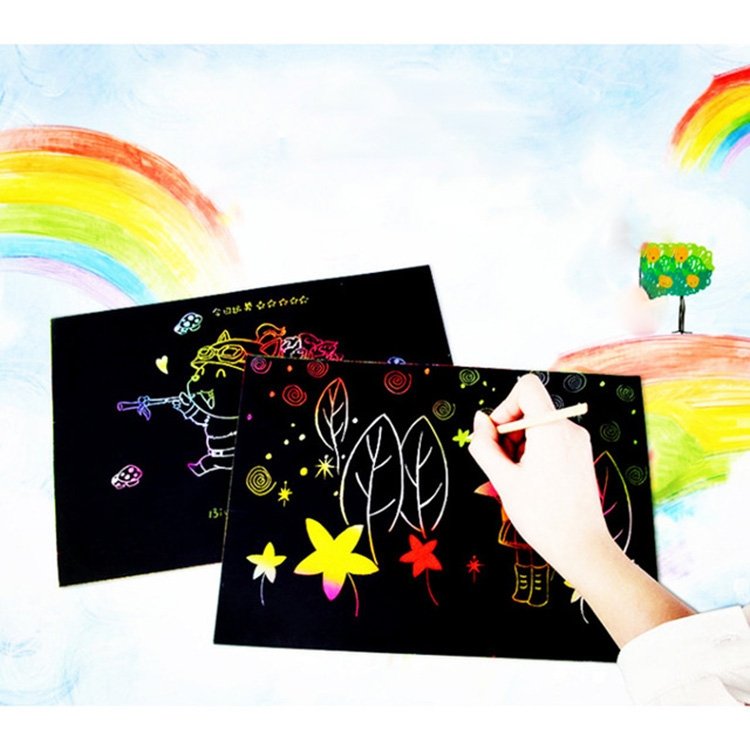20 PCS DIY Handmade Creative Scratch Painting Art Paper Children Educational Toys 20 PCS DIY Handmade Creative Scratch Painting Art Paper Children Educational Toys