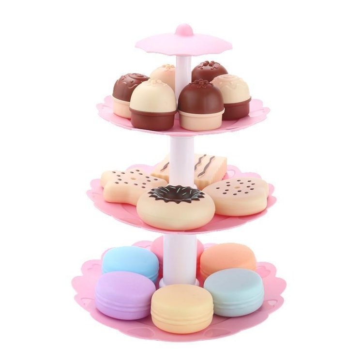 Kids Food Toy Children Cake Desserts Tower Party Tea Set Pretend Role Play Food Toys Kids Food Toy Children Cake Desserts Tower Party Tea Set Pretend Role Play Food Toys