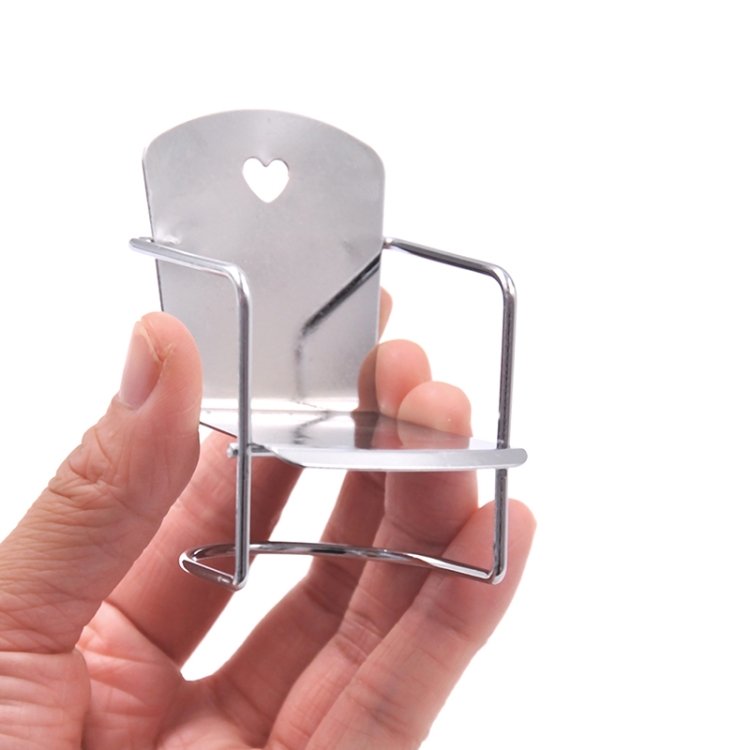 3 PCS 1:12 Doll House Miniature Iron Chair Model 3 PCS 1:12 Doll House Miniature Iron Chair Model