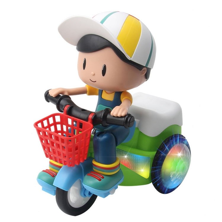 Electric Universal Stunt Tricycle Rotating Cartoon Toy Car with Light Music, … Electric Universal Stunt Tricycle Rotating Cartoon Toy Car with Light Music, …