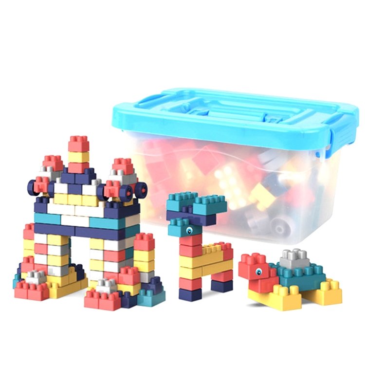 Children Creative Assembling Large Particles of Building Blocks DIY Education… Children Creative Assembling Large Particles of Building Blocks DIY Education…