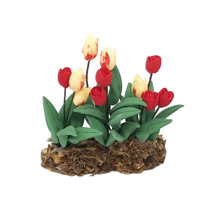 1:12 Mini House Toy Simulation Tulip Flower Model 1:12 Mini House Toy Simulation Tulip Flower Model