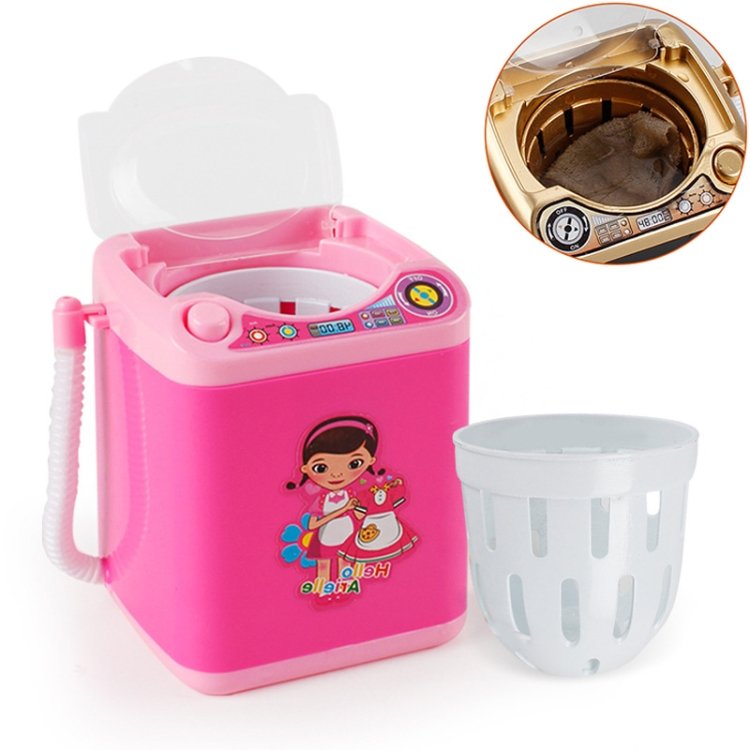 Mini Multifunction Kids Washing Machine Toy Beauty Sponge Brushes Washer Mini Multifunction Kids Washing Machine Toy Beauty Sponge Brushes Washer