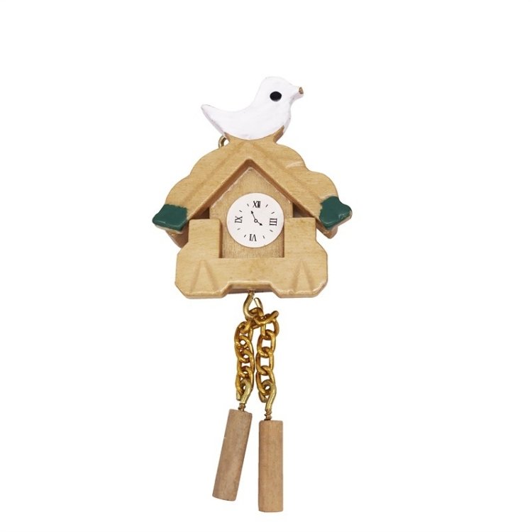 3 PCS 1:12 mini Dull House Dollhouse Wooden Wall Clock Bird Clock House Toy S… 3 PCS 1:12 mini Dull House Dollhouse Wooden Wall Clock Bird Clock House Toy S…