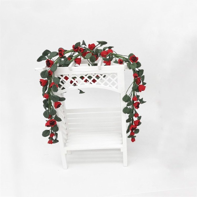 1:12 Mini House Toy Simulation Rose String for Easel Swing Garden Scene… 1:12 Mini House Toy Simulation Rose String for Easel Swing Garden Scene…