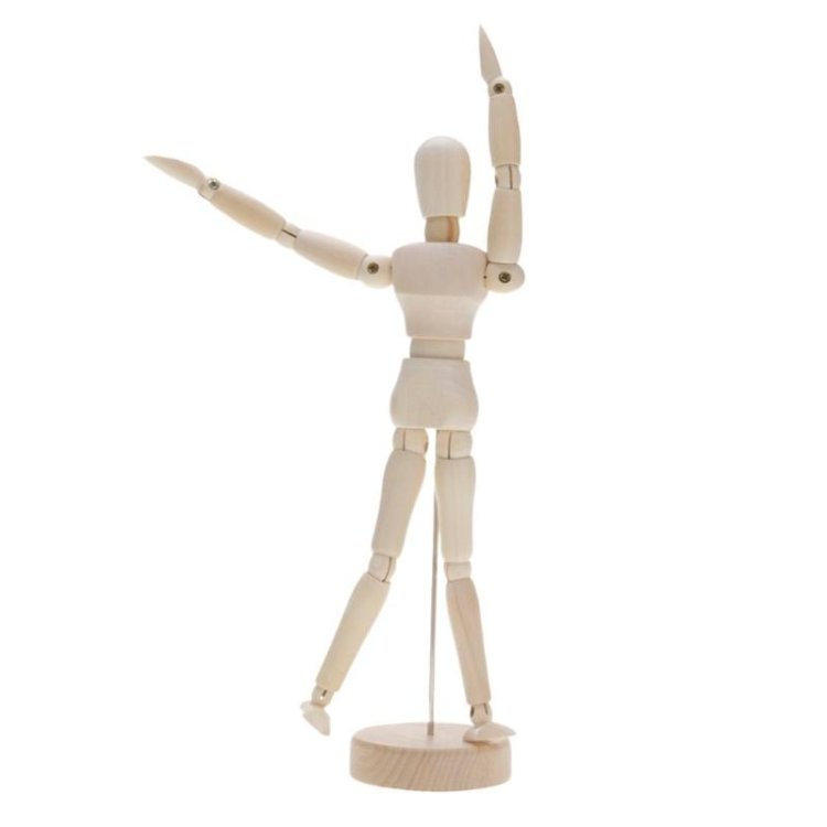 Wooden Puppet Toy Humanoid Art Sketch Model Joint Doll, 4.5 Inch, 5.5 Inch… Wooden Puppet Toy Humanoid Art Sketch Model Joint Doll, 4.5 Inch, 5.5 Inch…