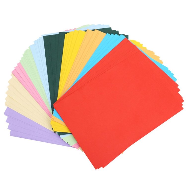 100 Sheets A4 Color Printing Paper Children DIY Handmade Origami Paper Cutting 100 Sheets A4 Color Printing Paper Children DIY Handmade Origami Paper Cutting