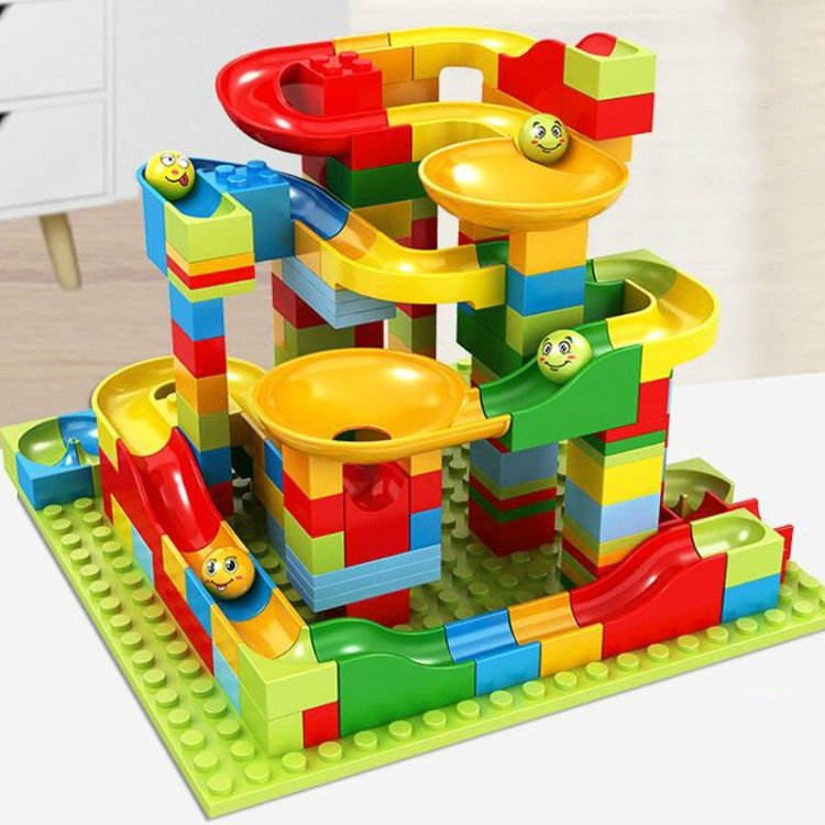 Creative Intelligence Educational Learning Toys DIY Small Particle Slide Buil… Creative Intelligence Educational Learning Toys DIY Small Particle Slide Buil…