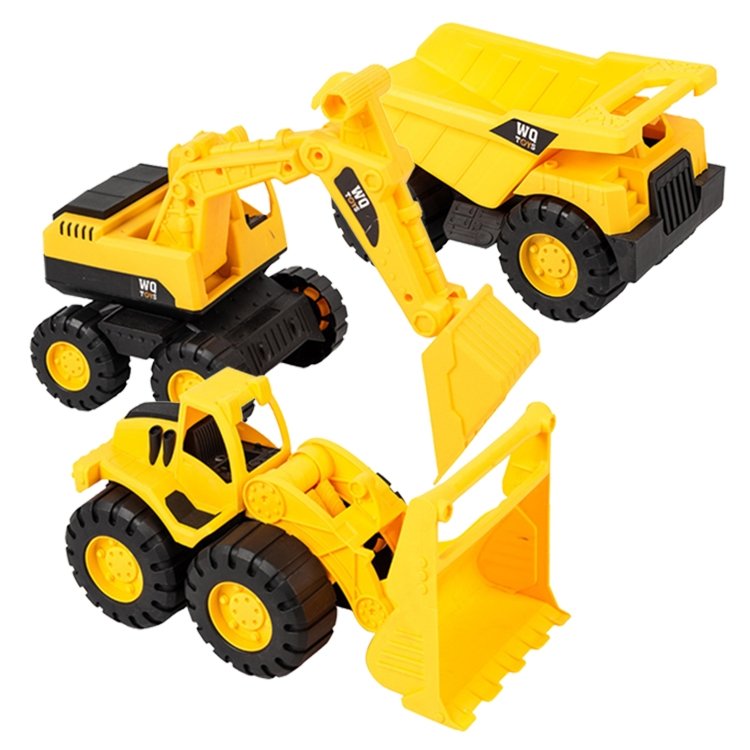 3 PSC / Set Children Simulation Drop-resistant Excavation Engineering Vehicle…