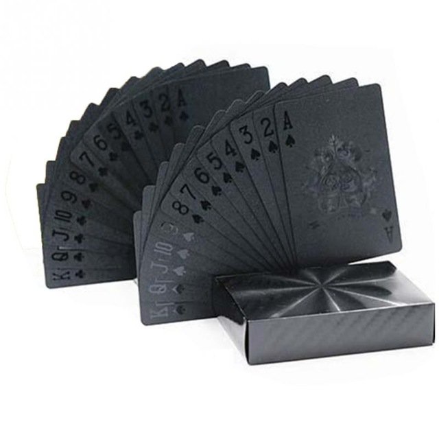 2 PCS Creative Gold Foil Poker Plastic Waterproof Playing Cards… 2 PCS Creative Gold Foil Poker Plastic Waterproof Playing Cards…