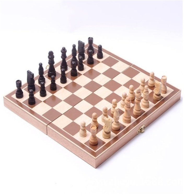 Wooden Folding Chess Board Game Wooden Folding Chess Board Game
