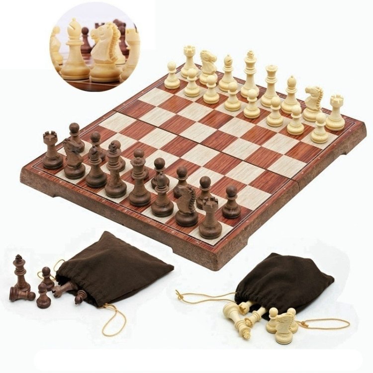 Wooden Folding Chess Board Game Wooden Folding Chess Board Game